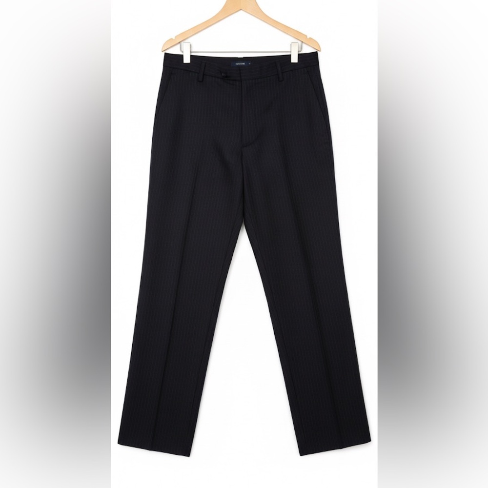 Hugo Boss Black Halm Striped Trousers with Red Label